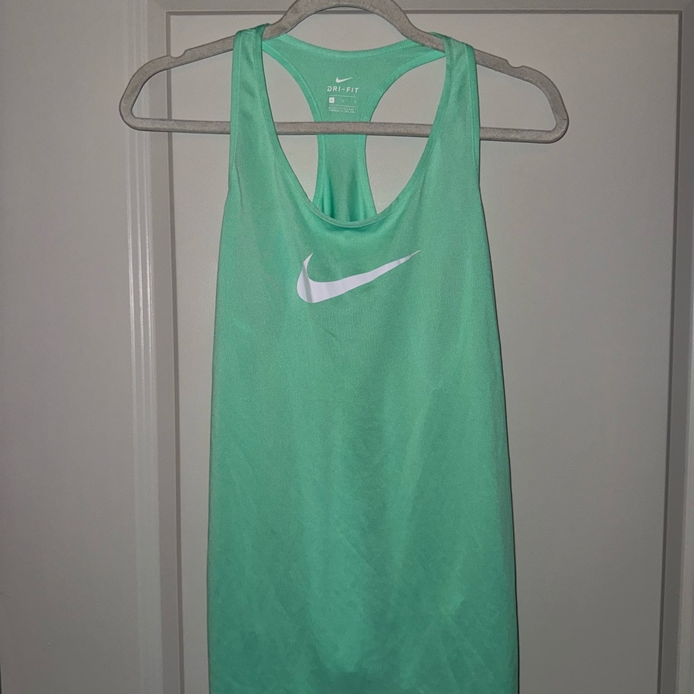 Nike Green Racerback Sleeveless Tank Top